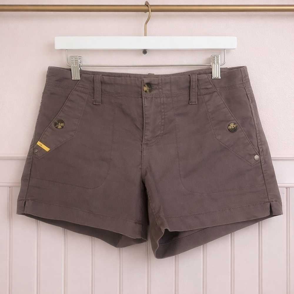 LOLE Athletic Brown Taupe Cargo Casual Walking Shorts Sz 6